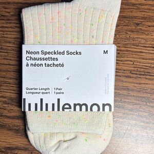 lululemon athletica Neon Speckled Casual Socks - Cream